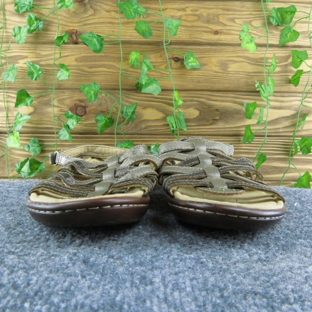 Naturalizer Jamboree Women Gladiator Sandal Shoes Sz 9 M Walking Bronze‎ Leather